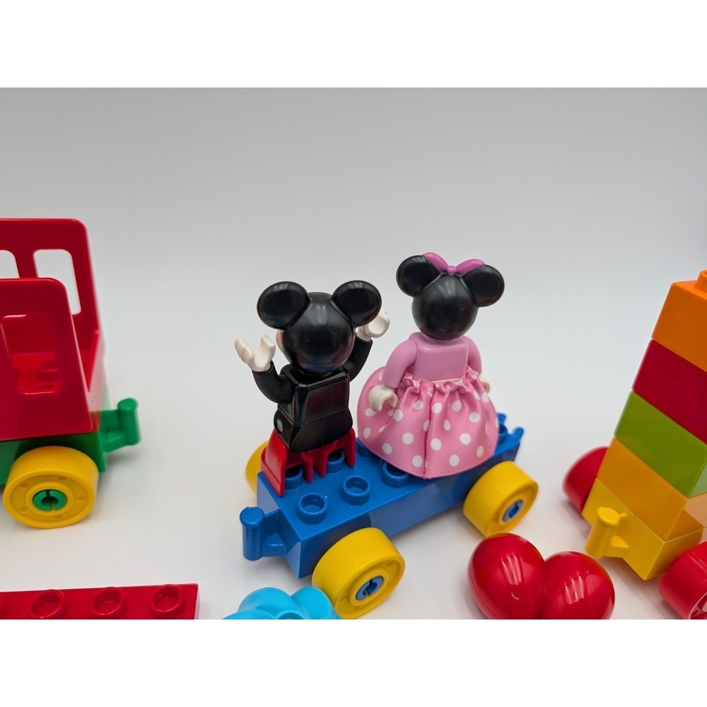 Lego Duplo Mickey Minnie Mouse Birthday Train Cupcake Balloon Lot - Picture 5 of 7